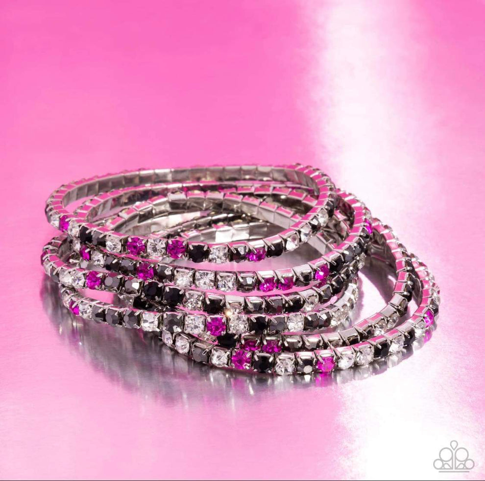 Rock Candy Range - Pink/Black Multi